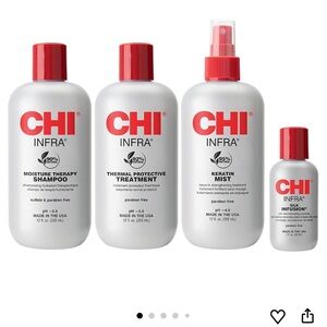 CHI Infra Hair Care Set - Red and White